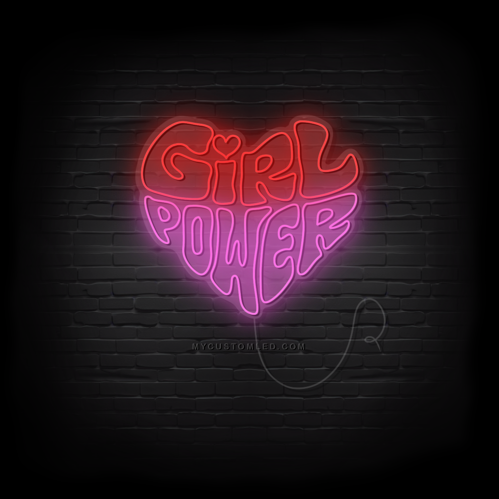 Girl Power LED Neon Sign