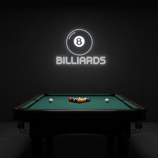 Billiards 8 Ball LED Neon Sign