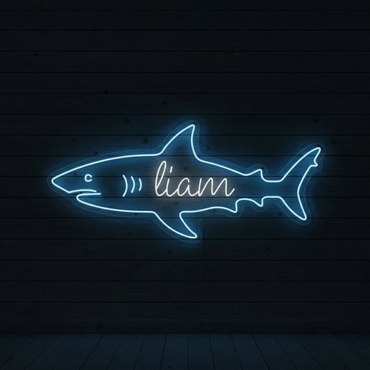 Custom Name Shark LED Neon Sign