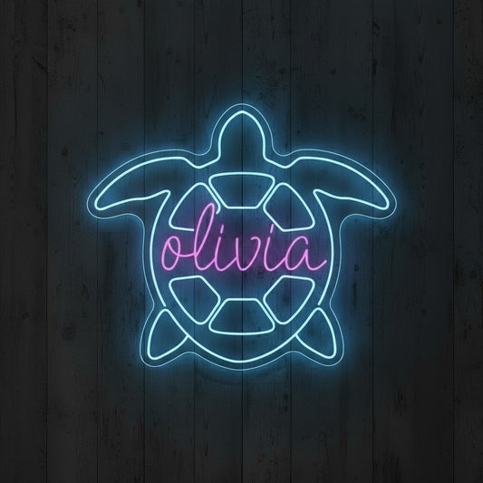 Custom Name Turtle LED Neon Sign