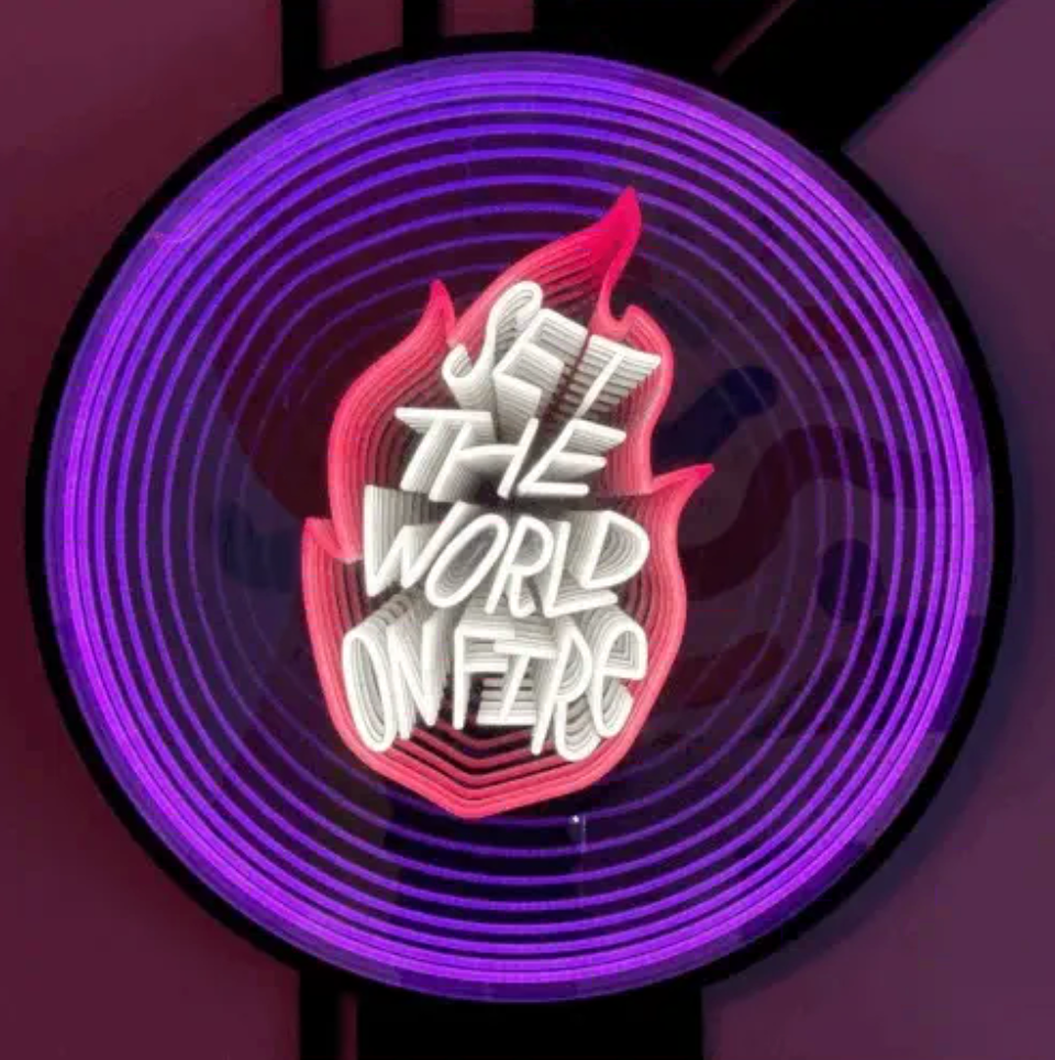 Neon LED Infinity Mirror