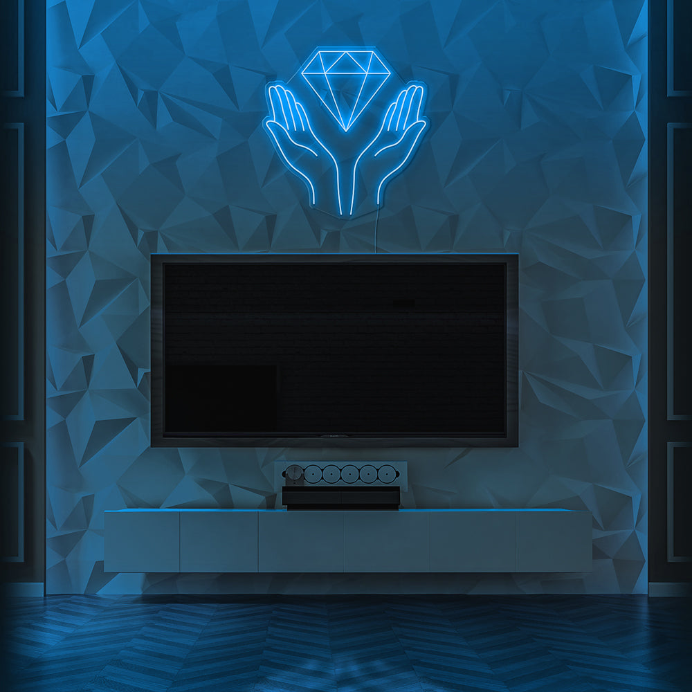 Diamond Hands  Neon LED Sign