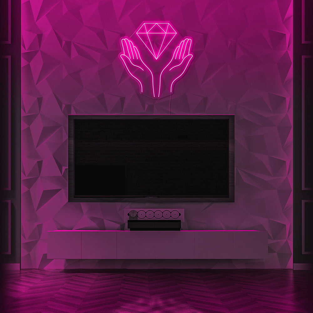 Diamond Hands  Neon LED Sign