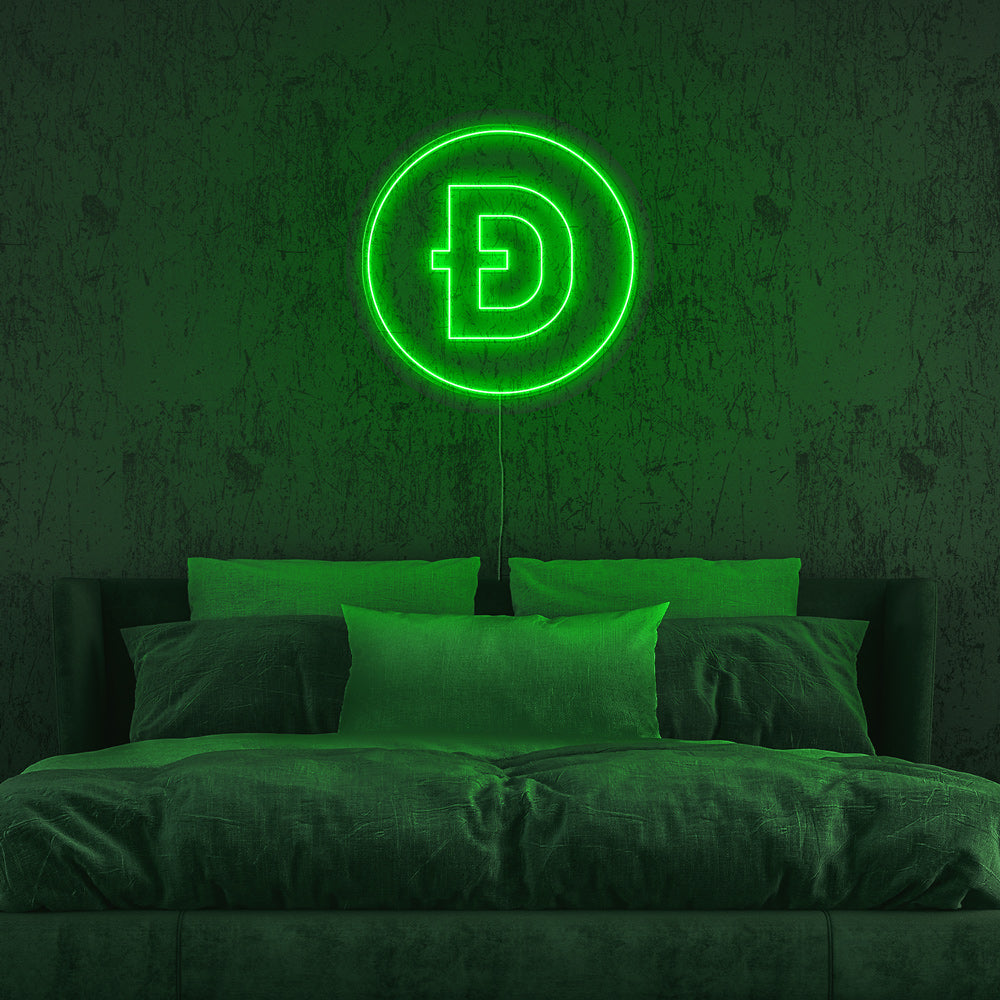 Dogecoin Neon LED Sign