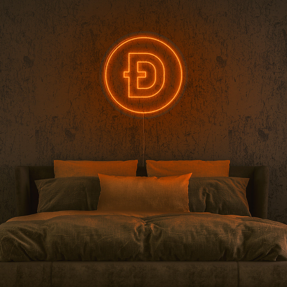 Dogecoin Neon LED Sign