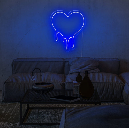 Dripping Heart LED Neon Sign