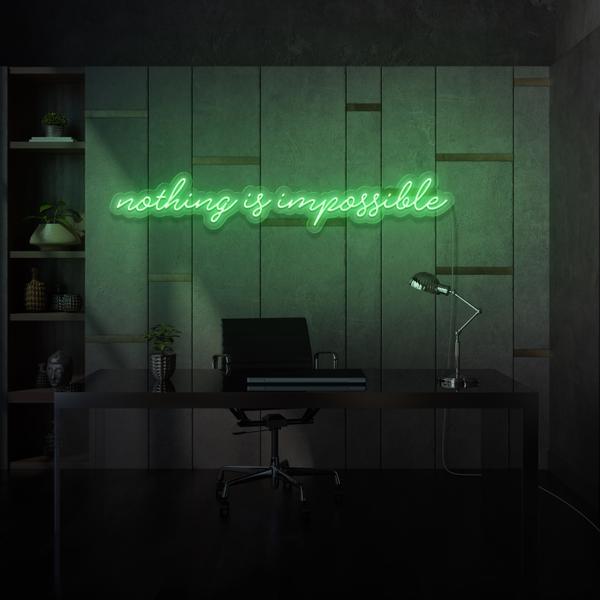 Nothing is Impossible LED Neon Sign