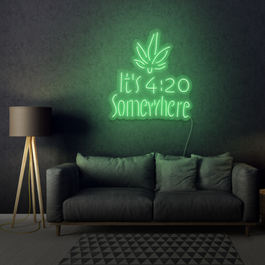 It's 4:20 Somewhere LED Neon Sign