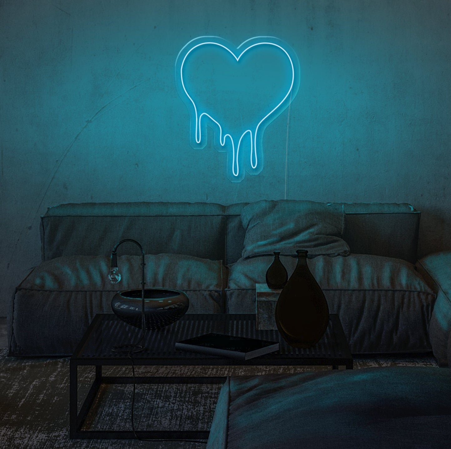 Dripping Heart LED Neon Sign