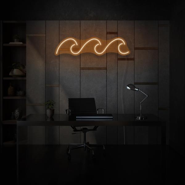 Three Waves LED Neon Sign, Beach Theme Neon Sign
