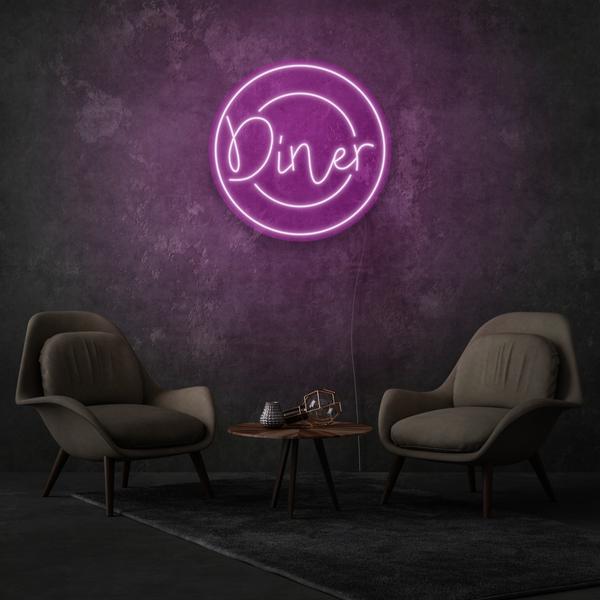 Diner On A Plate LED Neon Sign