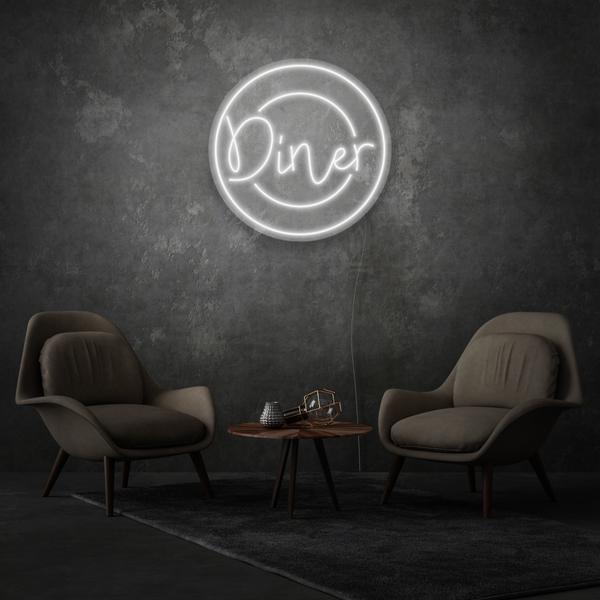Diner On A Plate LED Neon Sign