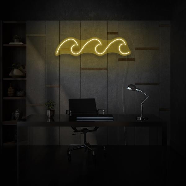 Three Waves LED Neon Sign, Beach Theme Neon Sign