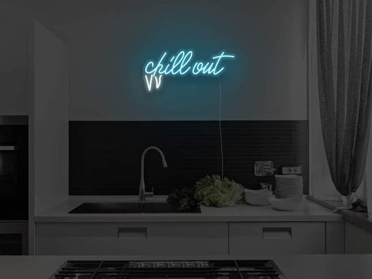 Chill Out LED Neon Sign