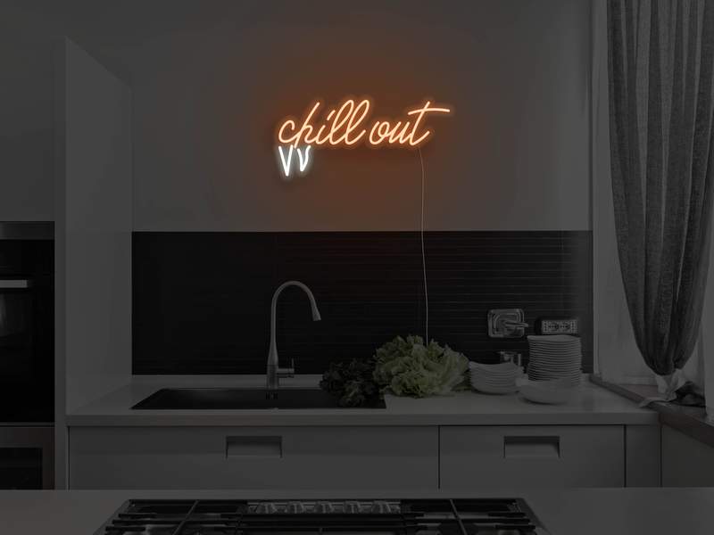 Chill Out LED Neon Sign