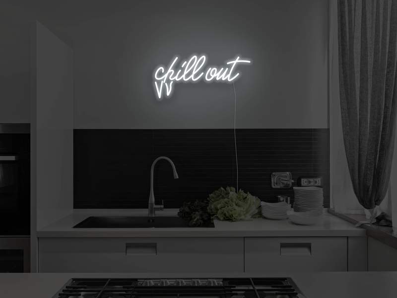 Chill Out LED Neon Sign