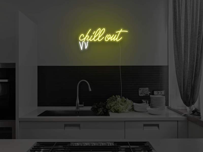 Chill Out LED Neon Sign