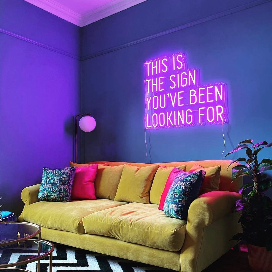 Neon LED Sign, Purple, MyCustomLED