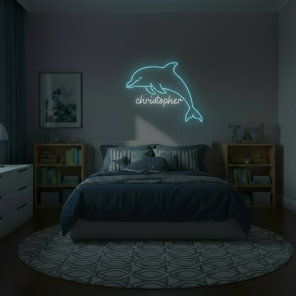 Custom Name Dolphin LED Neon Sign