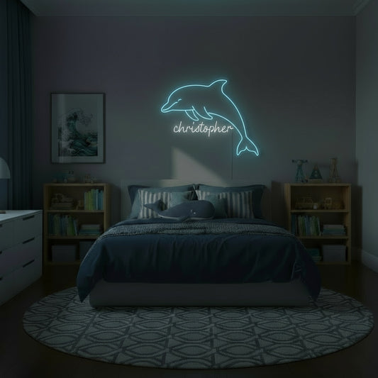 Custom Name Dolphin LED Neon Sign