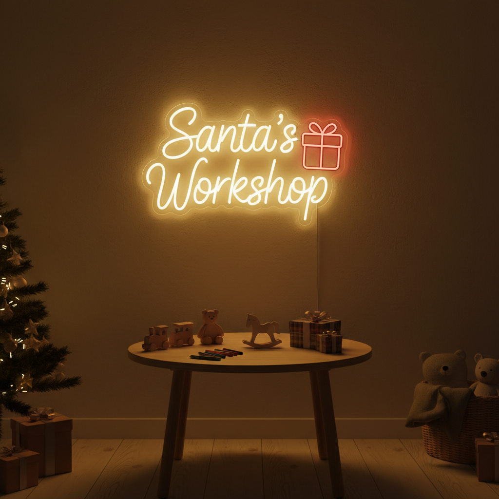 Santa’s Workshop LED Neon Sign