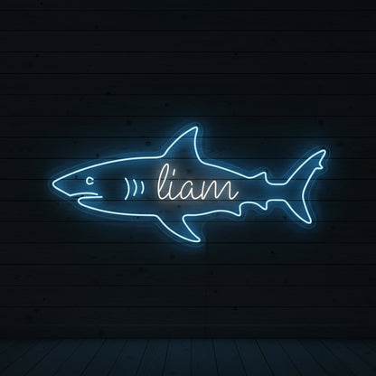 Custom Name Shark LED Neon Sign