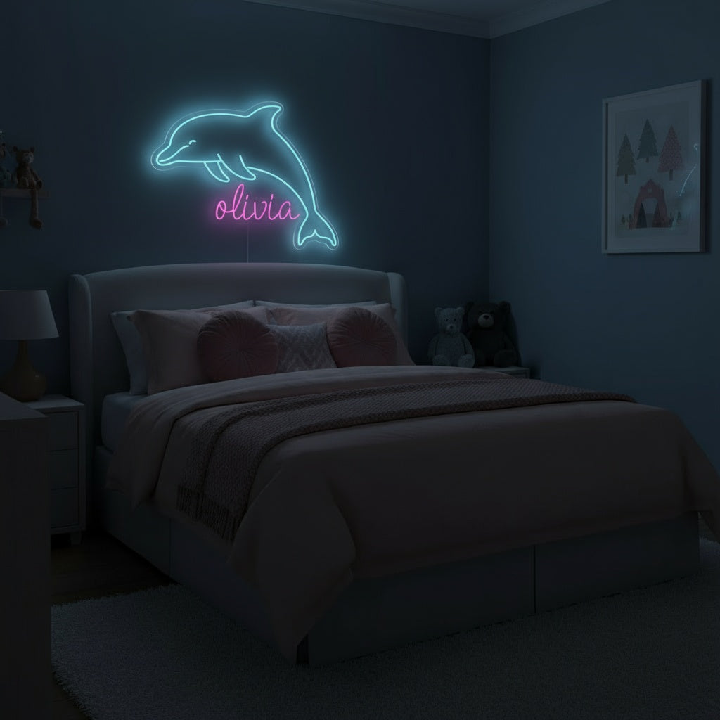 Custom Name Dolphin LED Neon Sign
