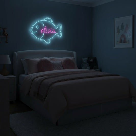 Custom Name Fish LED Neon Sign