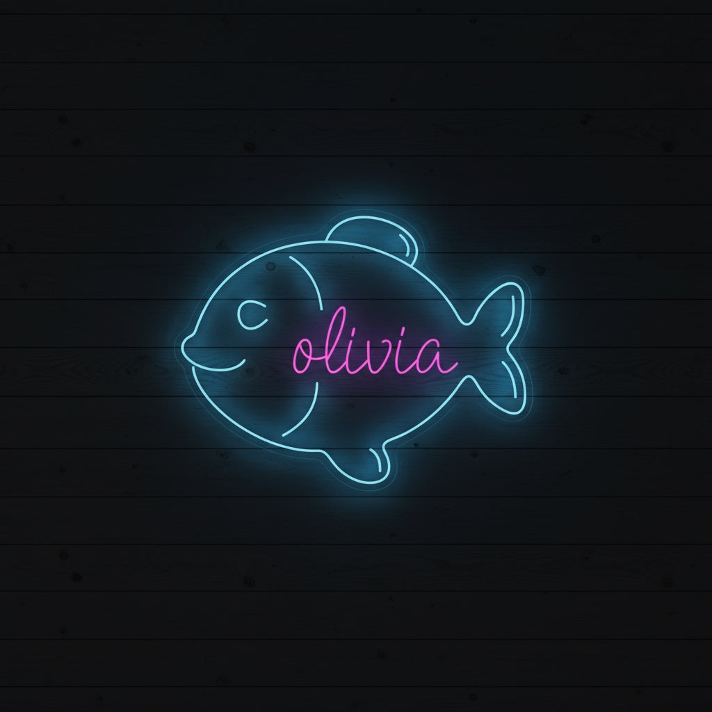 Custom Name Fish LED Neon Sign