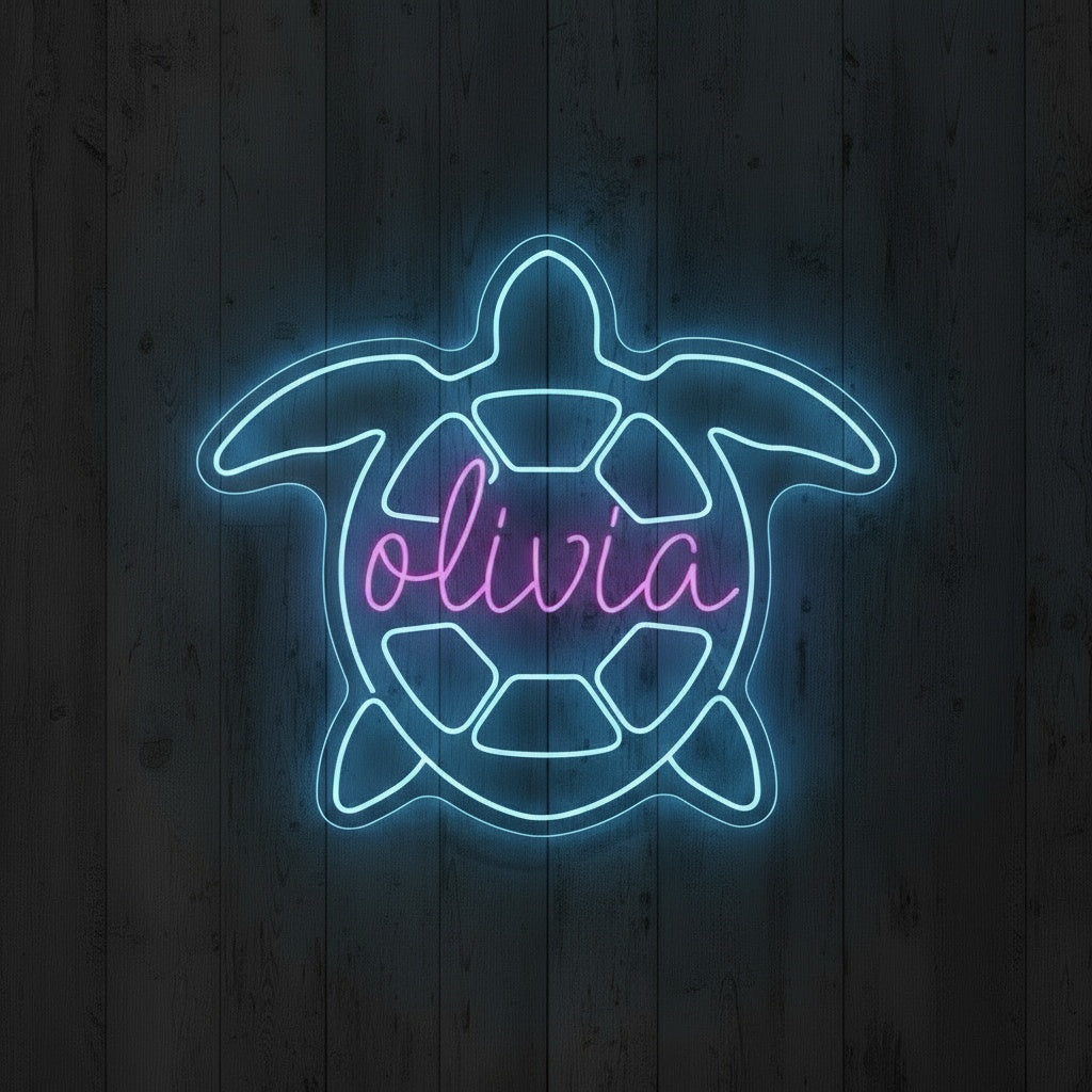 Custom Name Turtle LED Neon Sign