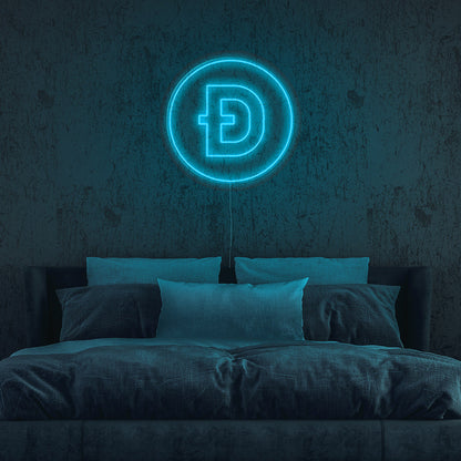 Dogecoin Neon LED Sign