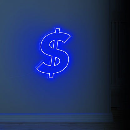 Dollar Sign LED Neon Sign