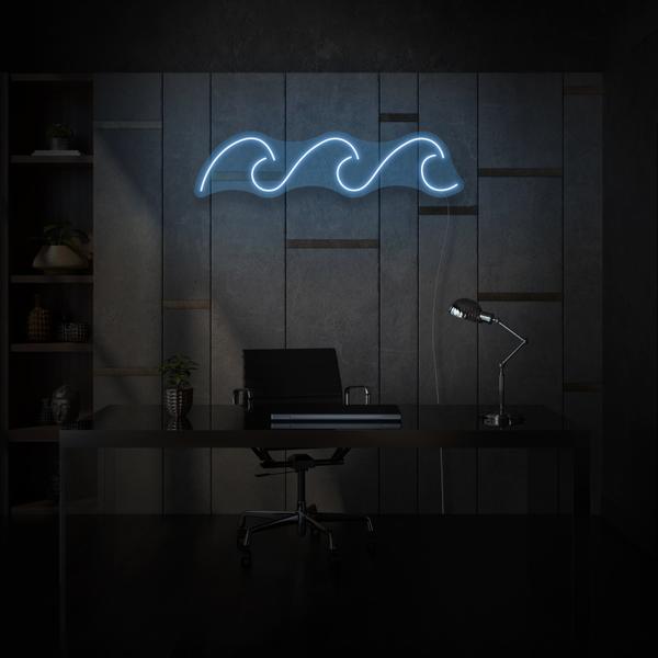 Three Waves LED Neon Sign, Beach Theme Neon Sign