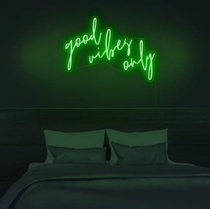 Good Vibes Only LED Neon Sign
