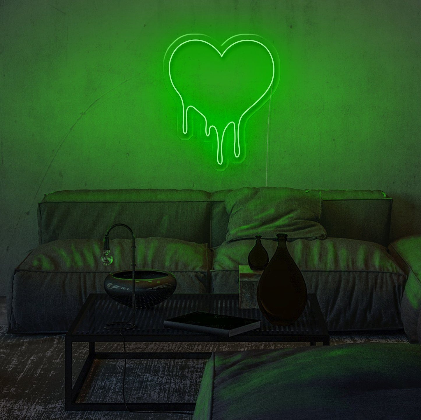 Dripping Heart LED Sign
