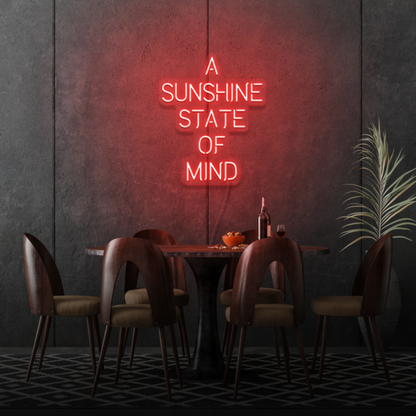 A Sunshine State of Mind LED Neon Sign