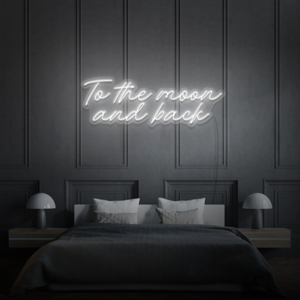 To the Moon and Back LED Sign