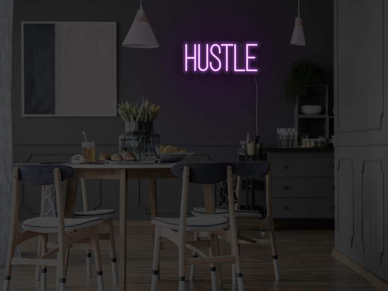 Hustle LED Sign