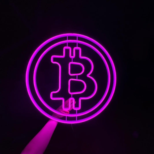 Bitcoin Circle Neon LED Sign